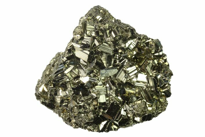 Gleaming Pyrite Crystal Cluster - Peru #138136